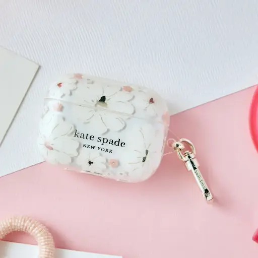 [KSAP-010-CFLCC] 【Kate Spade】 AirPods Pro 2 保護套-純白牡丹